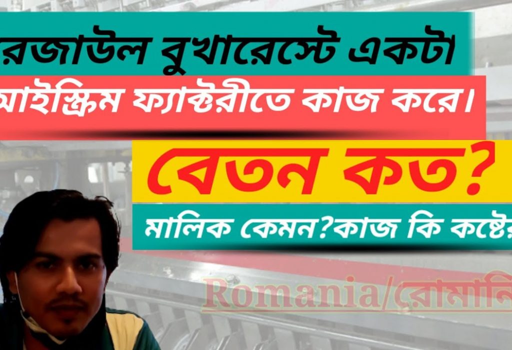 রোমানিয়ার আইসক্রিম ফ্যাক্টরিতে চাকুরী কেমন?